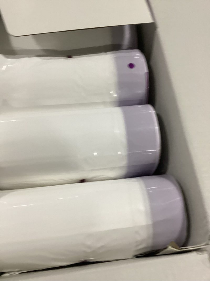 Condition photo showing As Is for commode liners with absorbent pads for bedside commode, 100 lavender scented commode liners and pads, potty bags for portable toilet, potty chair liners, commode toilet ? camping toilet bags 100bags/100pads