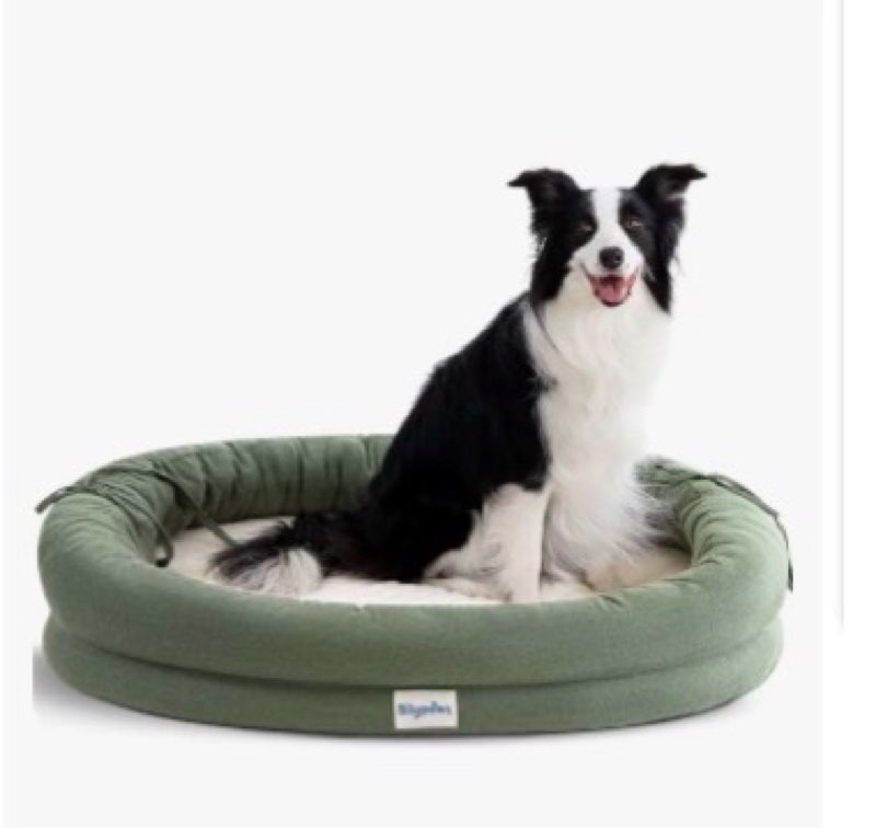 bilypaws Orthopedic Dog Bed for Large Dogs, Pet Sofa Bed with Egg Crate Foam, 4-Sided Bolster, Remov