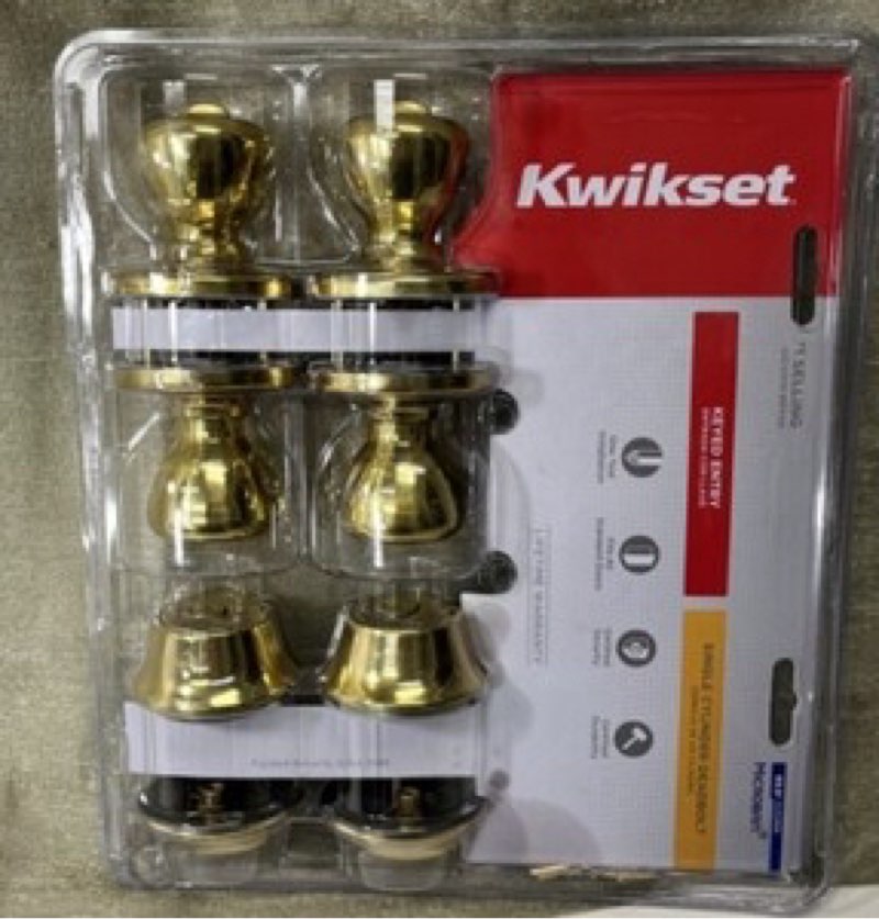 Kwikset Keyed Entry Single Cylinder Deadbolt 62975 w/ Microban - New with Keys