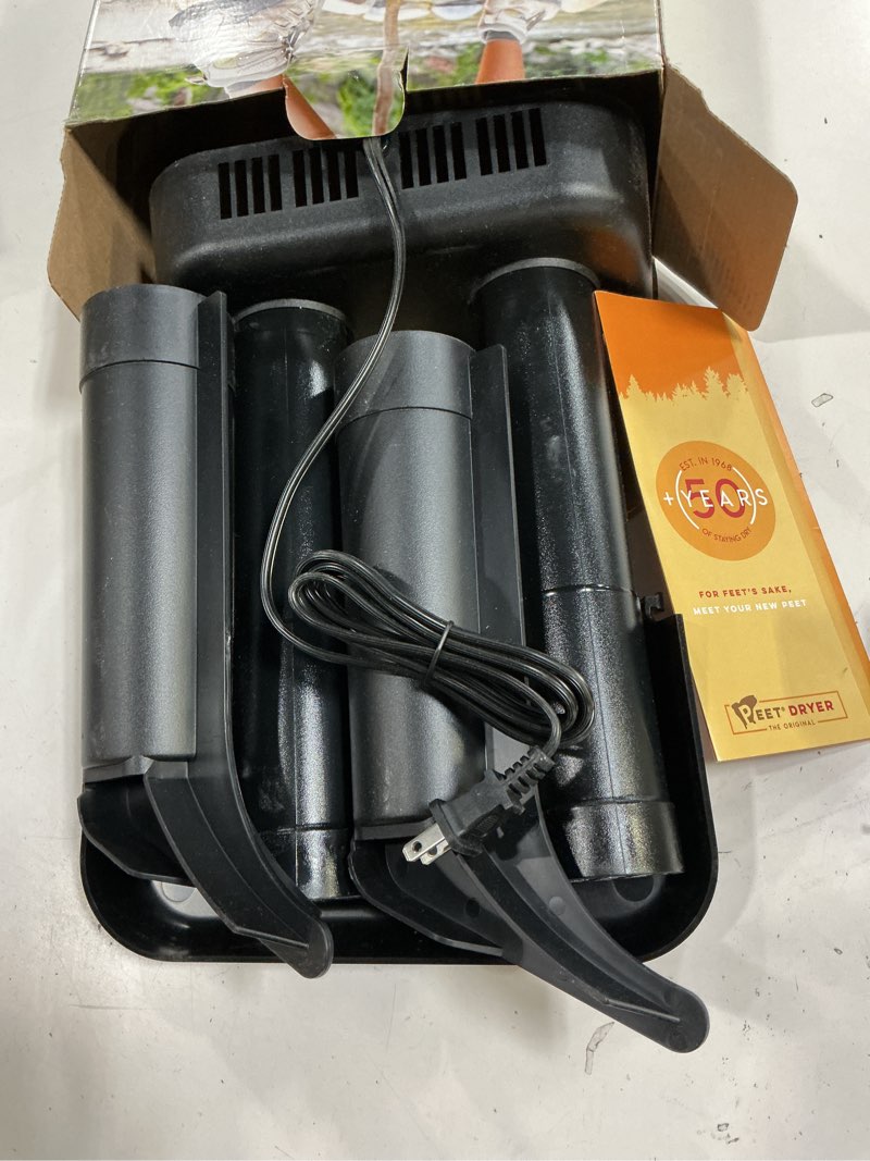 Condition photo showing Good Condition for peet, original dryer, electric shoe dryer, work boots, outdoor gear, athletic gear, silent,energy-efficient, made in usa