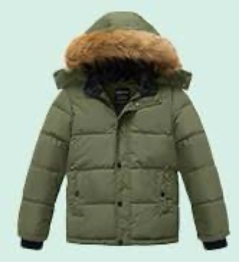 wantdo boy's winter coat warm puffer jacket waterproof hooded outerwear jacket size 6/7