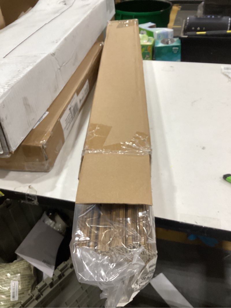 Condition photo showing New/Like New for Cordless Bamboo Roman Shades for Windows, Blinds Size (31.5" W ×64" H) Colour (Highfield Teak) Highfield Teak 31.5" W × 64" H