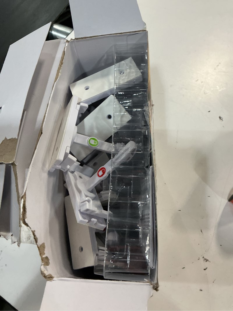 Condition photo showing As Is for safety 1st secure-to-explore adhesive locks, 12 locks, white
