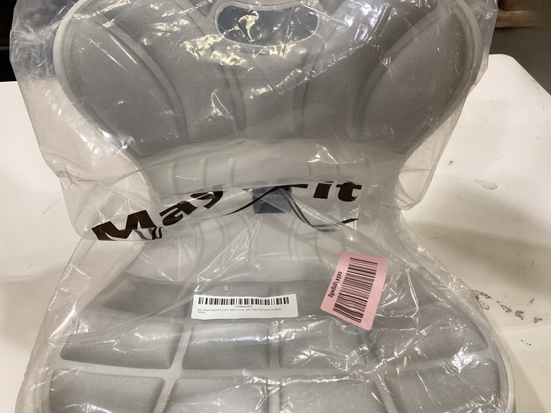 Condition photo showing Good Condition for ergonomic lumbar support cushion, silver, 460mm x 440mm x 340mm, large, for office chairs & car seats, posture correction, pregnancy comfort,110-300 lbs capacity silver large