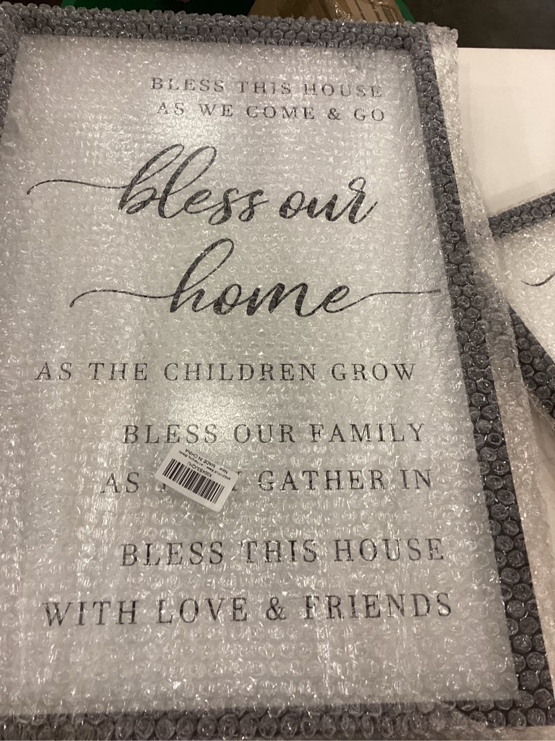 SRSZHIYUE Bless This Home Wall Decor 16"×24" Modern Rustic Farmhouse Inspirational Blessing Sweet Fa