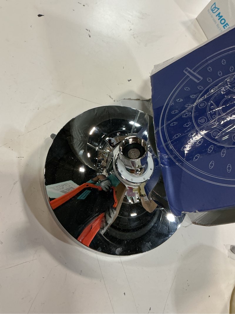 Condition photo showing As Is for hopopro 5-mode high pressure shower head - the washington post, nbc news, today tv show recommended - high flow fixed showerheads (6 inch chrome) 6 inch modern chrome modern