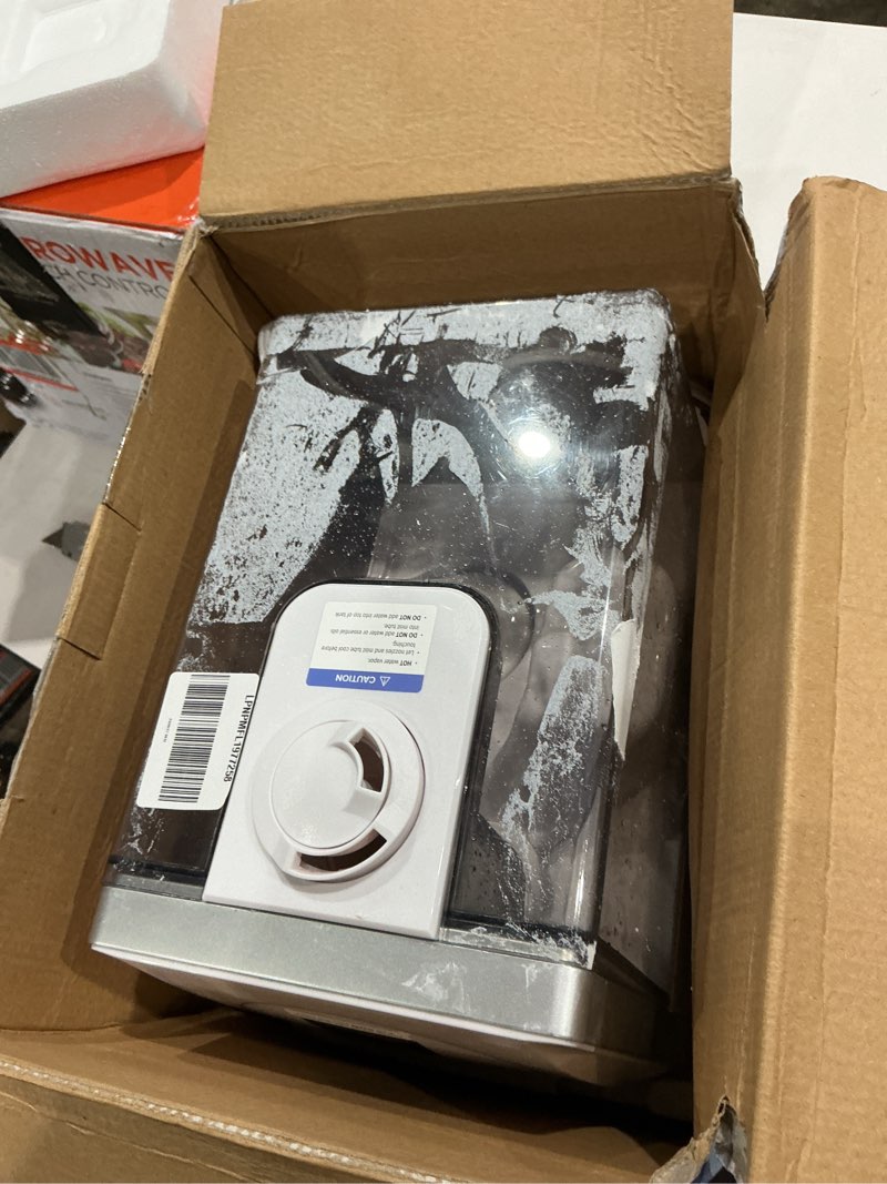Condition photo showing As Is for levoit humidifiers for bedroom large room home, 6l warm and cool mist ultrasonic air vaporizer for plants and whole house, built-in humidity sensor, essential oil diffuser, whisper quiet, timer, white warm&cool mist humidifier 6l