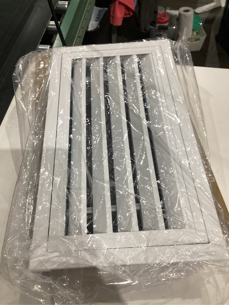 Condition photo showing As Is for 22"*12" gable vent,aluminum alloy wall vent shed vents,with removable strainer and 180 degree opening angle.ideal for attic,shed,garage,play house,coop.[inside dimensions:20"w x 10"h]-white 1 pack 22*12 inch white- 1 pack