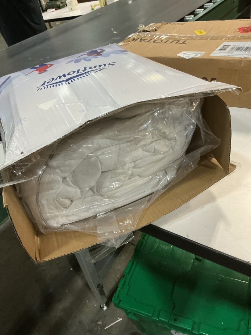 Condition photo showing Good Condition for Sunflower Queen Mattress Pad, Hypoallergenic Cotton Mattress Cover, 18-22" Extra Deep Pocket Quilted Protector, Breathable&Noiseless Queen Thick