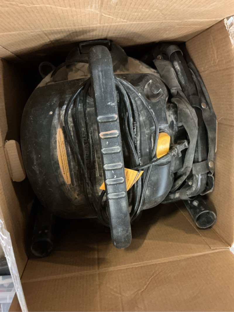 Condition photo showing As Is for DEWALT 9 Gallon Poly Wet/Dry