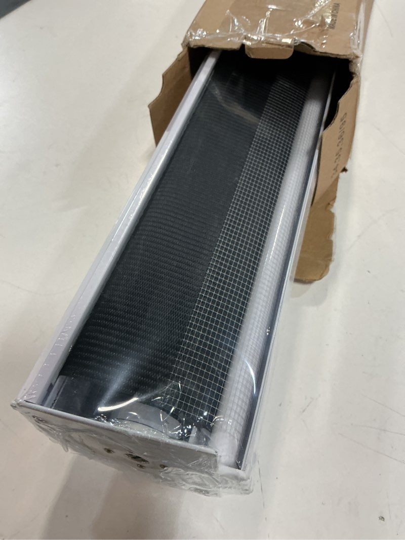 Condition photo showing New/Like New for jiangpin textile cordless zebra blinds window blind zebra shade blinds for windows roller sheer shades privacy light filtering shades for home kitchen bathroom (width 34'' x height 72'' black) 34"w x 72"h cordless black