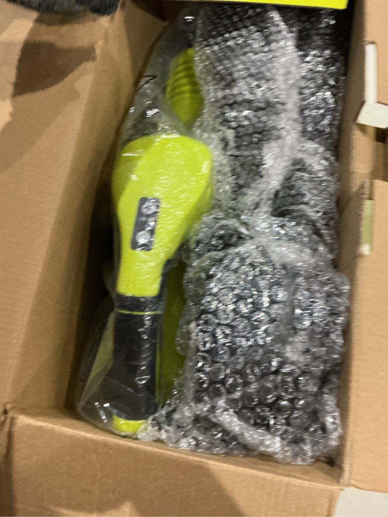 Condition photo showing Good Condition for cordless leaf blower, powerful 21v electric leaf blower with 2 batteries and charger, 2 speed ??modes, lightweight 2.0ah leaf blowers for lawn care, patio, dust