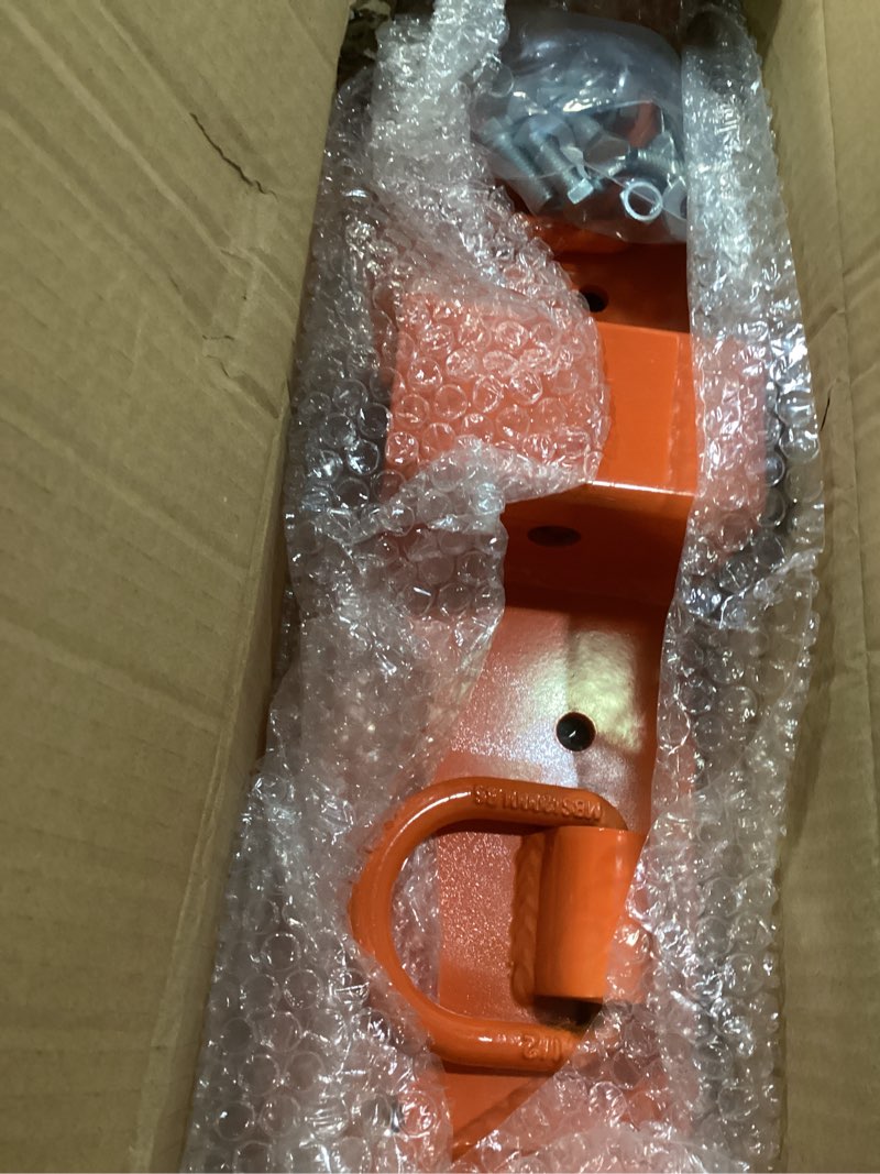 Condition photo showing New/Like New for JY PERFORMANCE Tractor Grab Hooks Compact Tractor Bucket Hooks Bolt On Compatible with Kubota Tractor, Orange Orange for Kubota