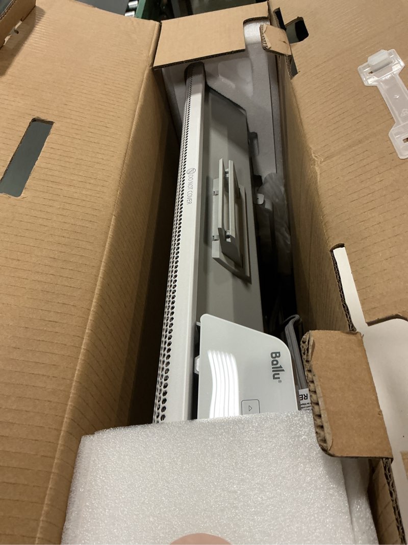 Condition photo showing As Is for Ballu Mica Infrared Space Heater Indoor Use,Large Room Panel Heater with Programmable Thermostat,WiFi App Control,Portable Stand or Wall Mount,Energy Efficient Smart Quiet Heater,Work with Alexa,White