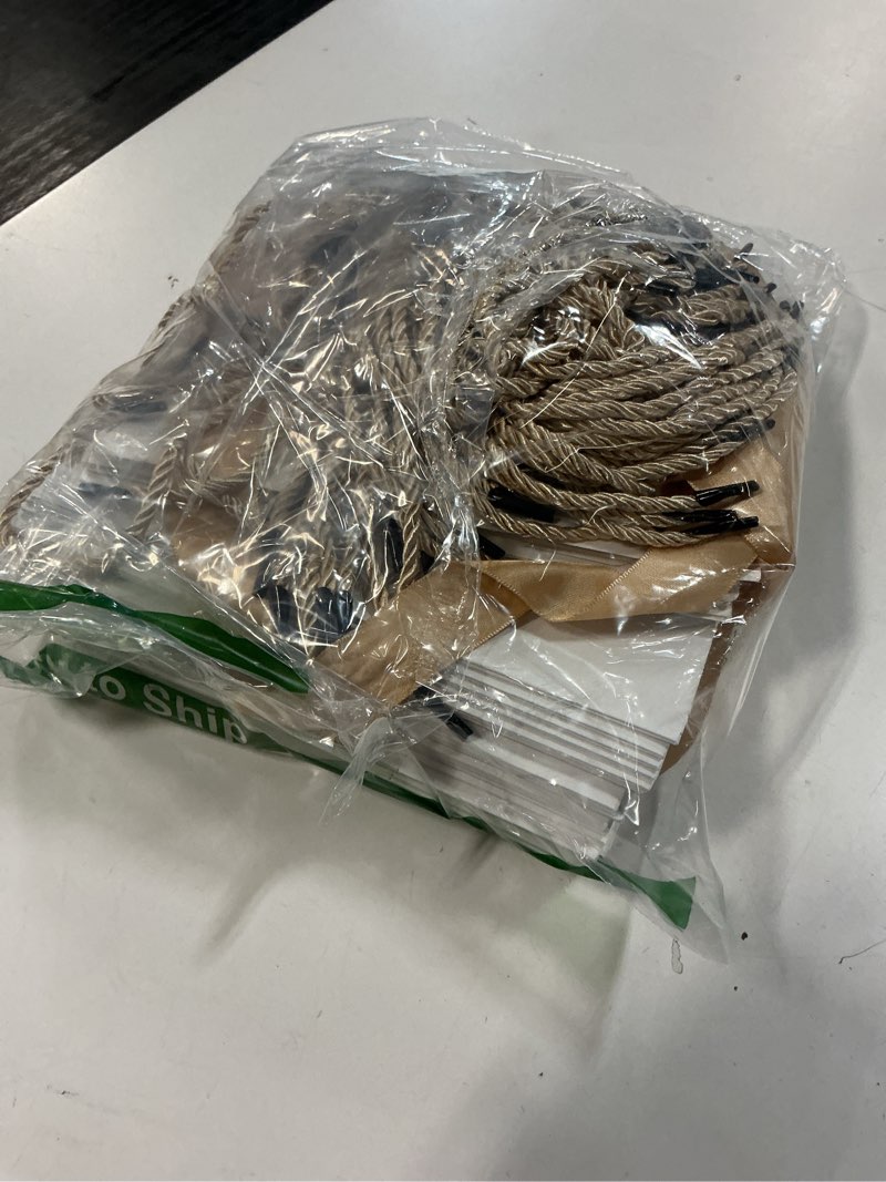 Condition photo showing Good Condition for TKSBAG 50 Pack Small Thank You Gift Bags with Handles, 5.5''x 2.5''x4.7'' Mini White Gift Bags Bulk for Baby Shower, Birthday, Wedding, Party Favors White 50 Count (Pack of 1)