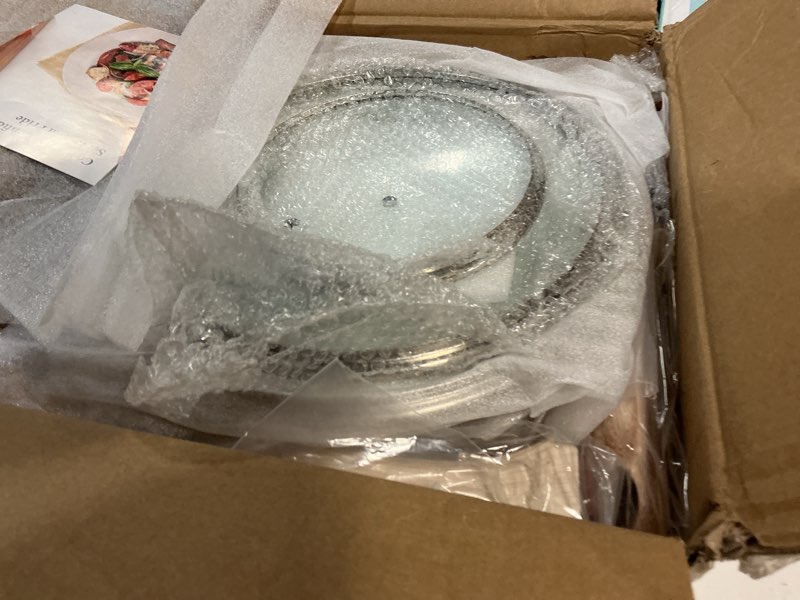 Condition photo showing New/Like New for 12 Pcs Pots and Pans Set Non Stick, Cookware Sets White Granite Induction Cookware, Non-toxic Healthy Nonstick Kitchen Cooking Set with Frying Pan Set, Saucepans (PFAS/PFOA/PFOS Free) White 12 Pieces