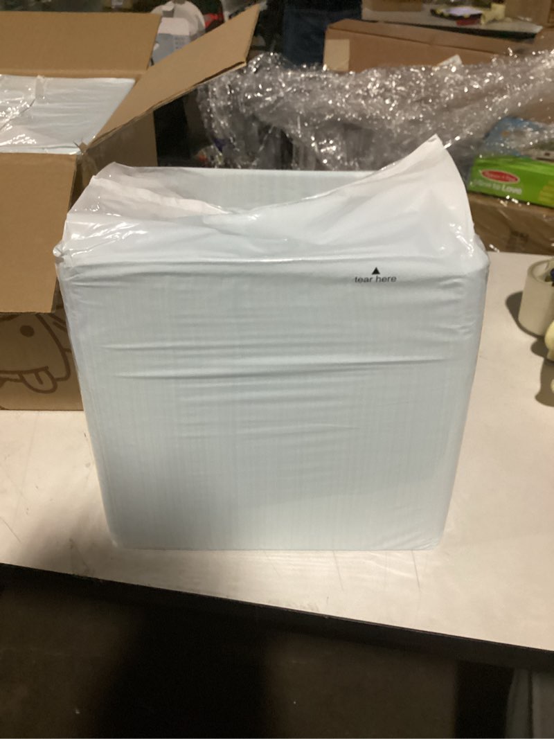 Condition photo showing As Is for Best Pet Supplies XL (36 x 28 Inches) Puppy Pads 100 Count - Super Absorbent Dog Training Pads, Quick-Dry, Odor Control, Disposable Pee Pads, Leak-Proof Wee Wee Pads for Indoor Dogs – Baby Blue Blue 100 Count X-Large (36 x 28 Inches)