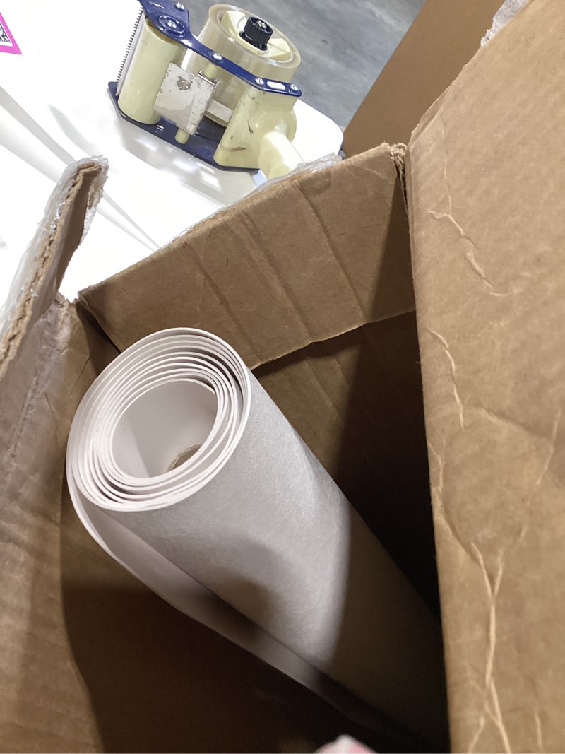 Condition photo showing Good Condition for soft plastic floor mat for under dining table, 5'×7' beige waterproof vinyl area rug for living room, non-slip multi-pupose floor cover protector for high traffic areas beige 5' x 7' (rectangular)