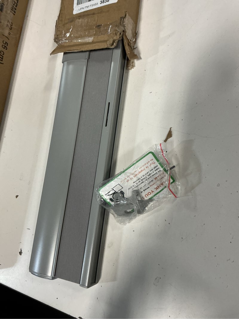 Condition photo showing Good Condition for No Drill Cellular Shades for Indoor Windows, Thermal Insulating & Noise Reducing Honeycomb Blinds, Free Stop Cordless Blackout Shades, Grey,18 1/2" W x 64" H 18 1/2"W x 64"H Grey(blackout)