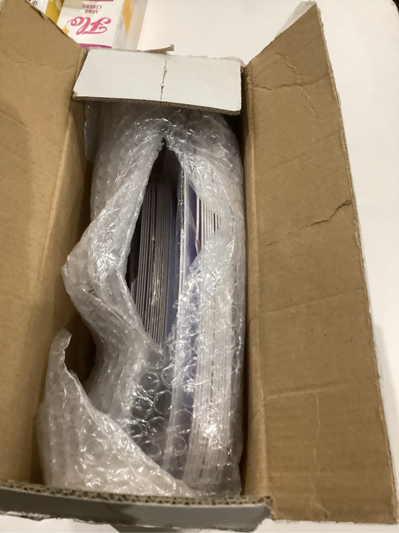 Condition photo showing As Is for bUCLA 50PCS White and Gold Plastic Plates Disposable - Square Gold Heavy Duty - Include 25 Each (Dinner & Dessert) Plates for Party & Wedding 7.25&10inch-50pcs White Gold