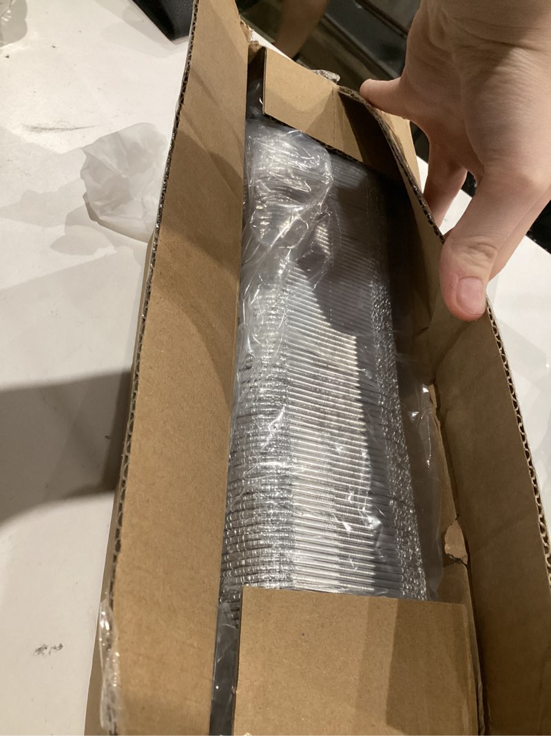 Condition photo showing Good Condition for 100 pack 1lb mini aluminum foil loaf pans – 6" x 3.5" x 2" disposable small bread tins oven safe for baking, meatloaf, cake, holiday treats, food storage & takeout 1 lb 100