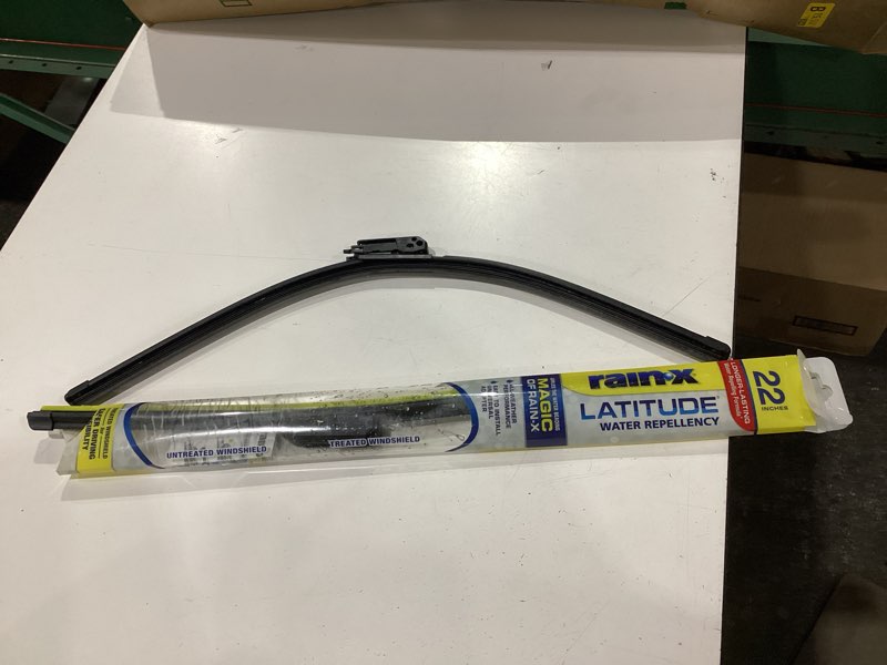 Condition photo showing As Is for rain-x 810237 repellency water repellent wiper blades, 26" & 22" windshield wipers, all weather streak-free for enhanced visibility w/ water repellency formula 26" and 22" latitude repellency