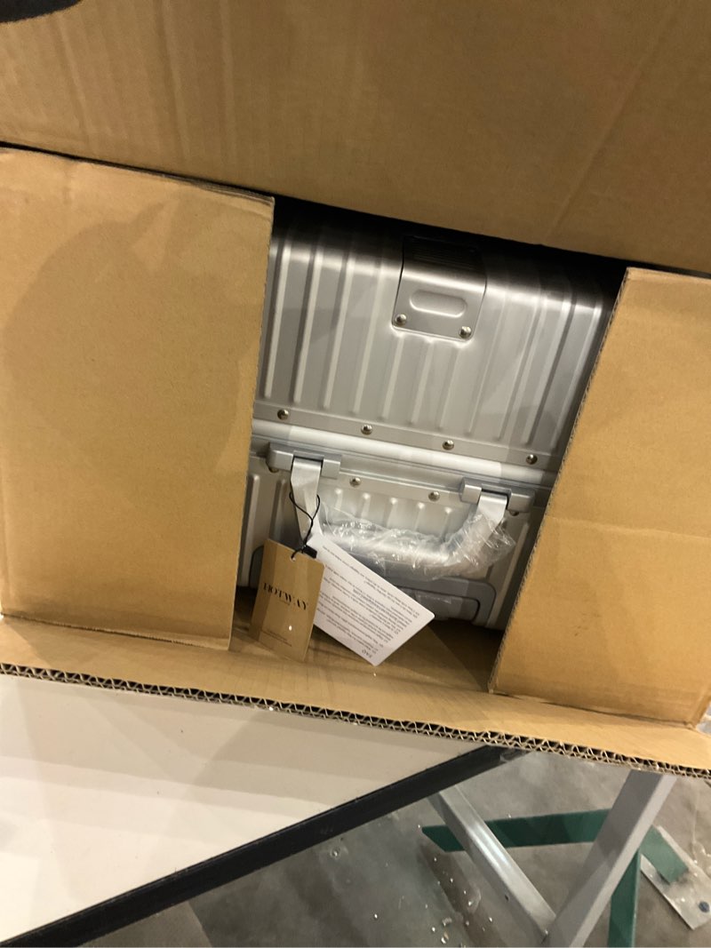 HotWay 28 Inch All Aluminum Checked In Luggage, Hard Shell Suitcase with Spinner Wheels and TSA Lock