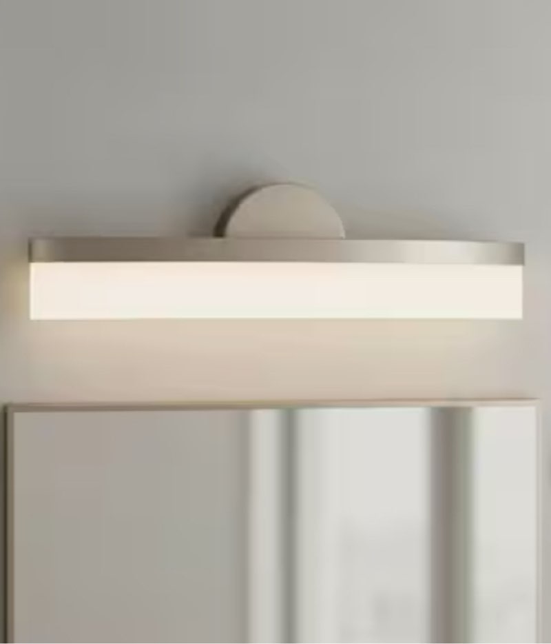  origin 21 lynnpark 19.8-in 1 light brushed nickel integrated led modern/contemporary