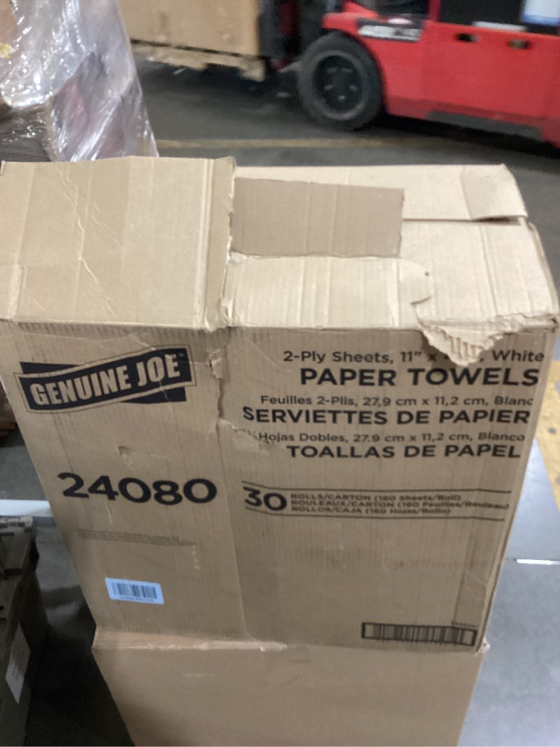 Condition photo showing Good Condition for genuine joe-gjo24080 2-ply household roll paper towels (pack of 30) - white white 160 count (pack of 30) kitchen paper