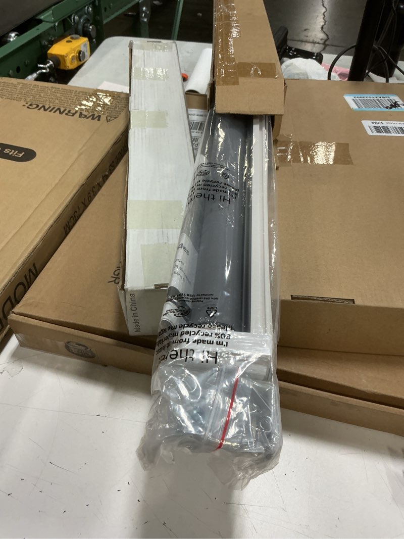 Condition photo showing New/Like New for LazBlinds No Tools No Drill Cordless Roller Shades, 100% Blackout Roller Blinds for Windows, Thermal Insulated UV Protection Waterproof Roll Up Window Blinds and Shades, 23'' W x 48'' H, Grey Grey 23'' W x 48'' H