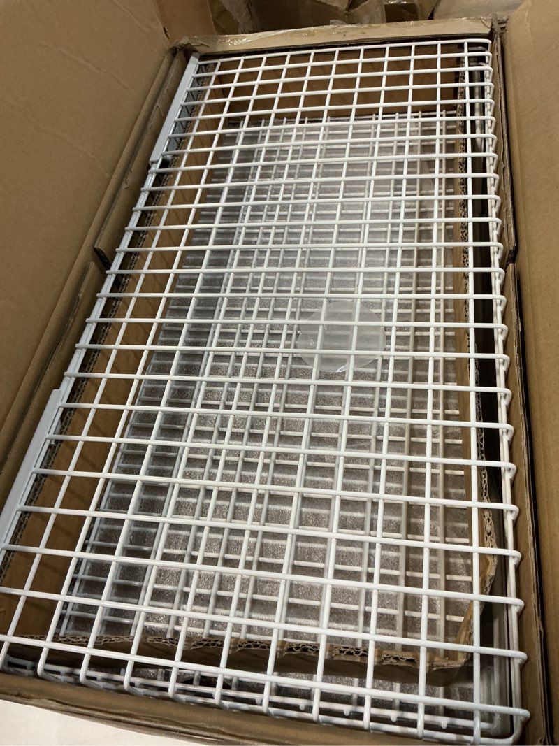 Condition photo showing Good Condition for ultrawall wall mounted storage shelf for garage, 4 pack metal shelf rack, heavy-duty wall organizer shelves suitable for shop, shed, garage 23.5inch x 12inch(white)