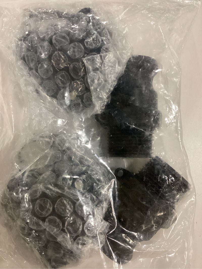 Condition photo showing As Is for 2 pcs Polypropylene Camlock Fittings (1” part D Female Coupler x Female Thread) Cam and Groove Hose Fittings + 2 pcs PP Cam Lock Fitting (1” part F Male adapter x Male Thread)