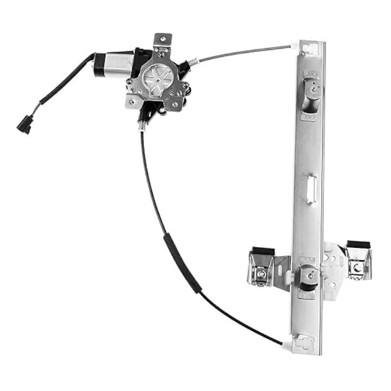 rear right passenger power window regulator with motor plastic for hummer for h2 6.0l 2003-2007 & 6.2l 2008-2009 bolt on-attachment type electric-electric/manual 2-pin plug
