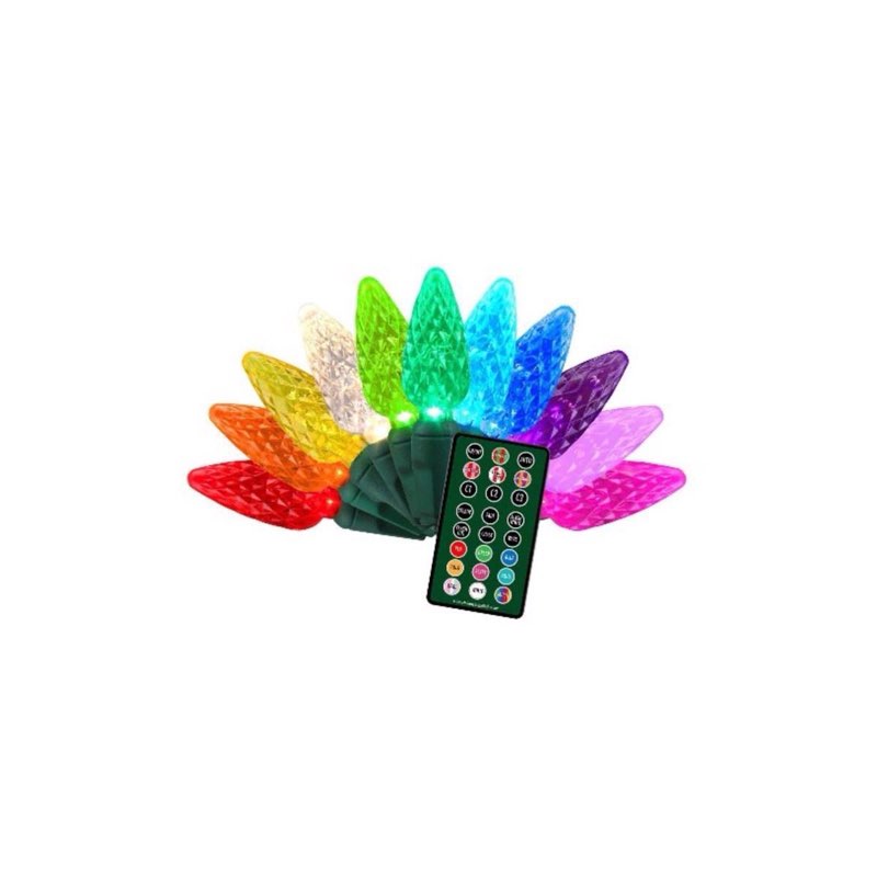 celebrations platinum led c9 rgbwsc9a 25 ct string christmas lights