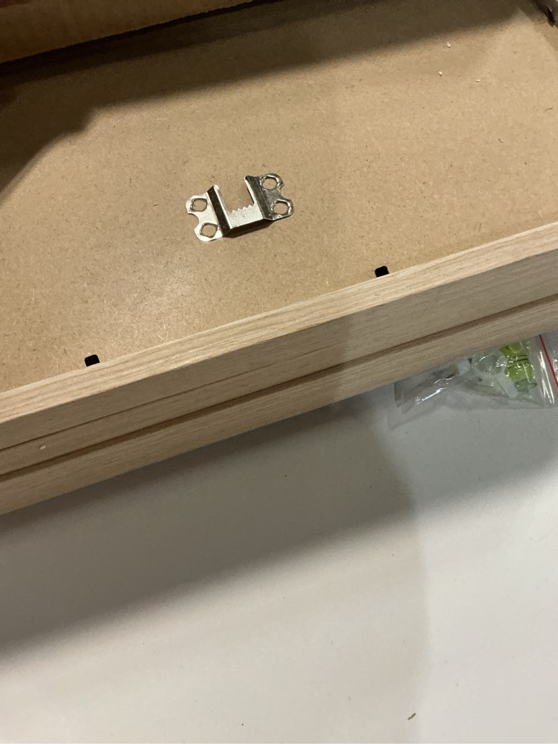 Condition photo showing Good Condition for Yaetm 12x18 Frame Set of 4, Natural Solid Oak Wood Picture Frame 12 x 18 for Photos, Posters & Art Prints, Horizontal and Vertical Wall Mount (4 pack, Oak) 12"x18", 4 pack Oak