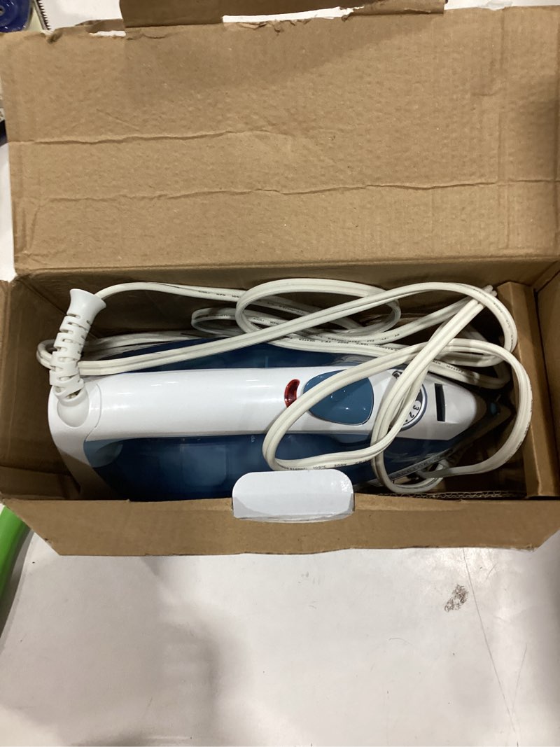 Condition photo showing As Is for BLACK+DECKER Easy Steam Compact Iron for Clothes, Automatic Shutoff, Nonstick Plate, Light Weight, 1200 Watts Standard Compact Iron