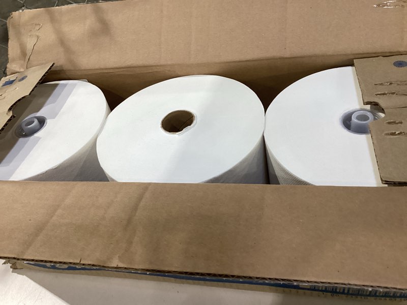Condition photo showing Good Condition for georgia-pacific blue ultra 8'' high-capacity recycled paper towel rolls by gp pro (georgia-pacific), white, 26491, 1,150 linear feet per roll, 3 rolls per case