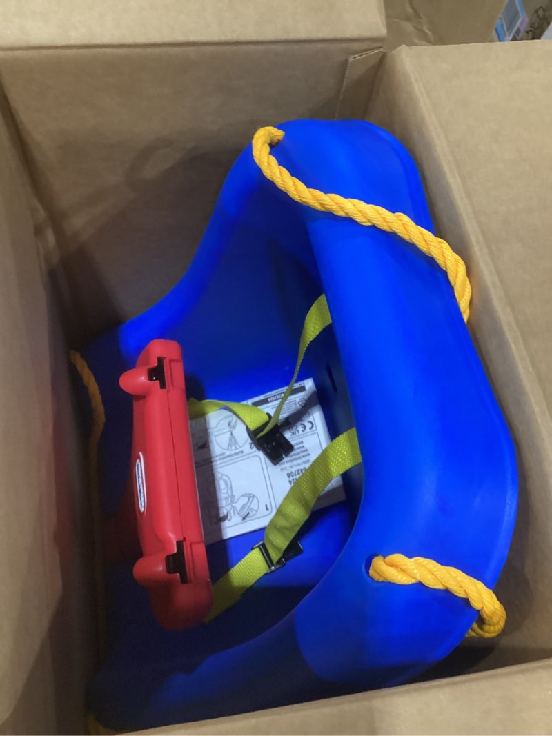 Condition photo showing Good Condition for similar to stock photo 2-in-1 snug 'n secure swing - red with white bar, ages 9 months to 4 years
