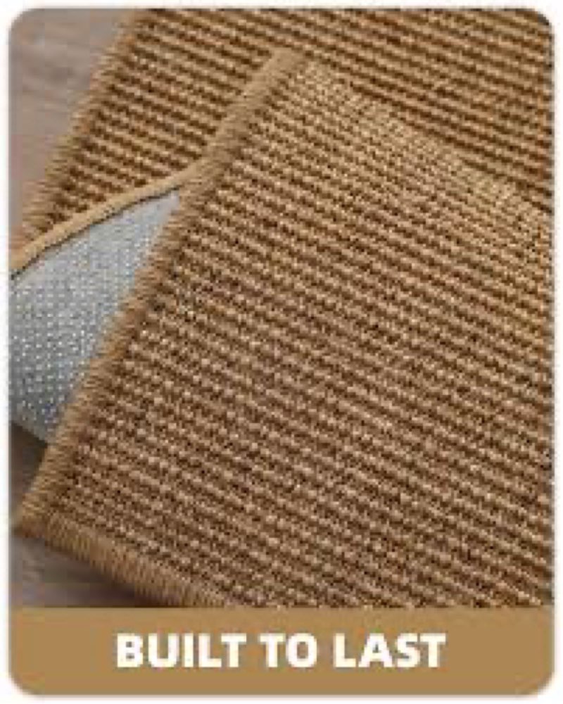 Color&Geometry Handwoven Jute Entry Rug - Natural Textured Front Door Mat 32"x48", Non-Slip Durable 
