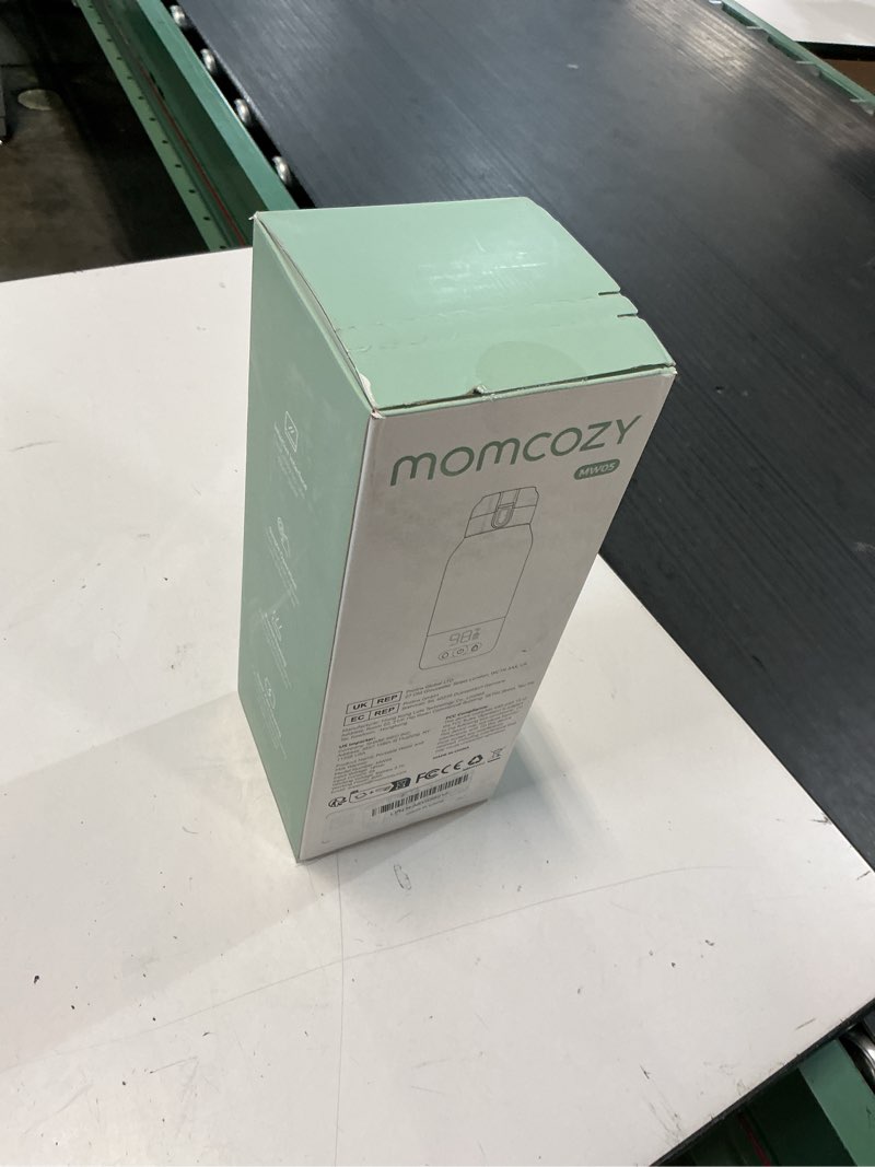 Condition photo showing New/Like New for momcozy portable bottle warmer for travel – dual heating modes for breast milk & water, portable milk warmer with fast heating & long battery life, 17 ounces large capacity to meet your all-day needs gradual change of green