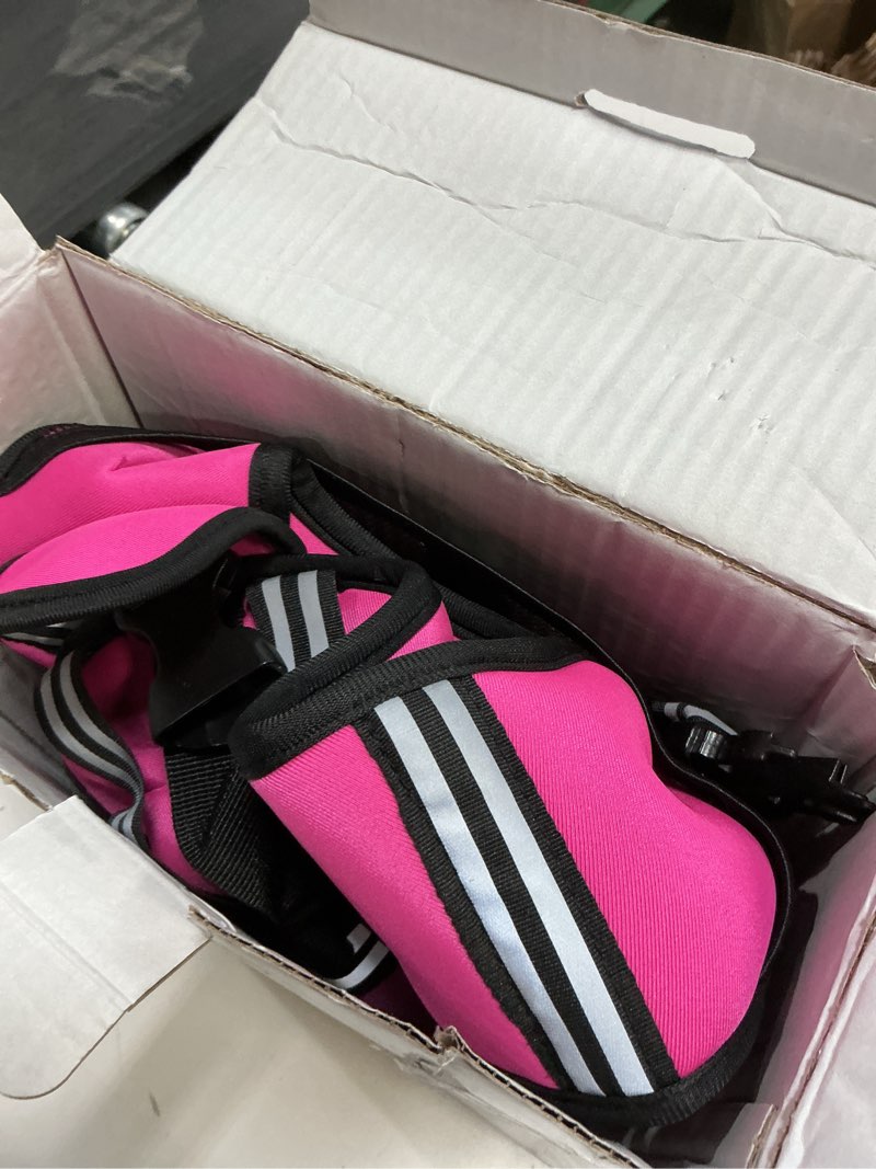 Condition photo showing Good Condition for Weighted Vest for Women & Men with Reflective Stripe and Adjustable Buckle, Comfortable & Durable Rucking Vest for Walking, Running & Strength Training 15 lb Pink