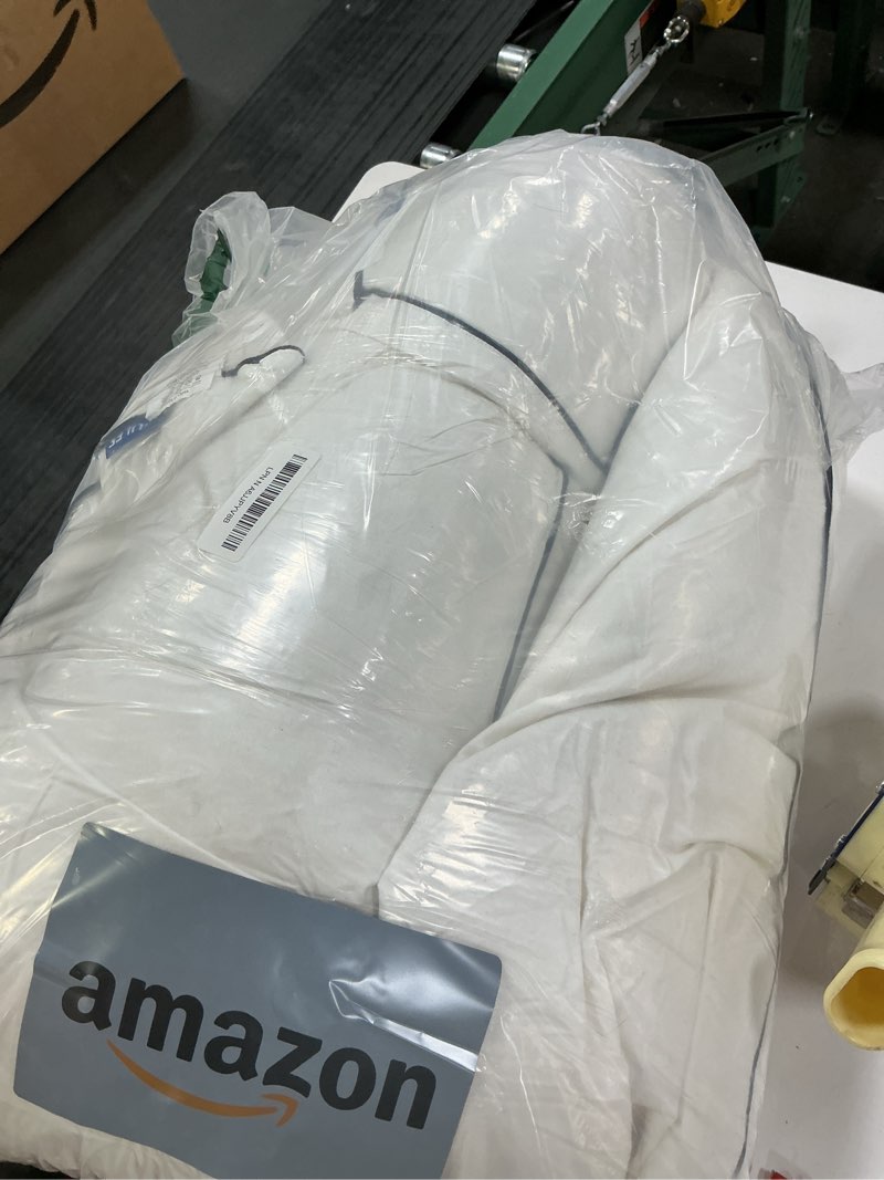 Condition photo showing New/Like New for MIULEE Goose Feather Down 28x28 Euro Pillow Insert Set of 2 with 100% Down-Proof Cotton Cover, Soft Fluffy Decorative Pillow for Sofa Bed Couch Living Room White 2 28x28 Inch