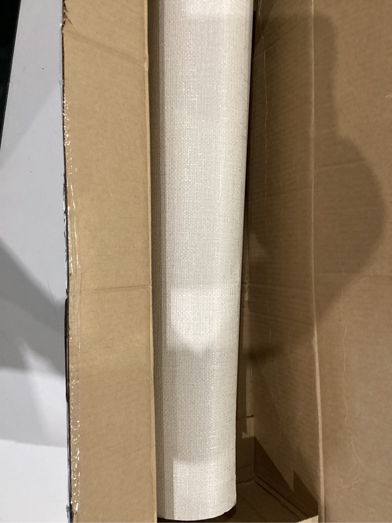 Condition photo showing Good Condition for similar ))))grasscloth peel and stick wallp thick fabric textured linen classic faux grassweave neutral removable wallpaper vinyl film roll for home use 20.8\" x 394\" yellow crea