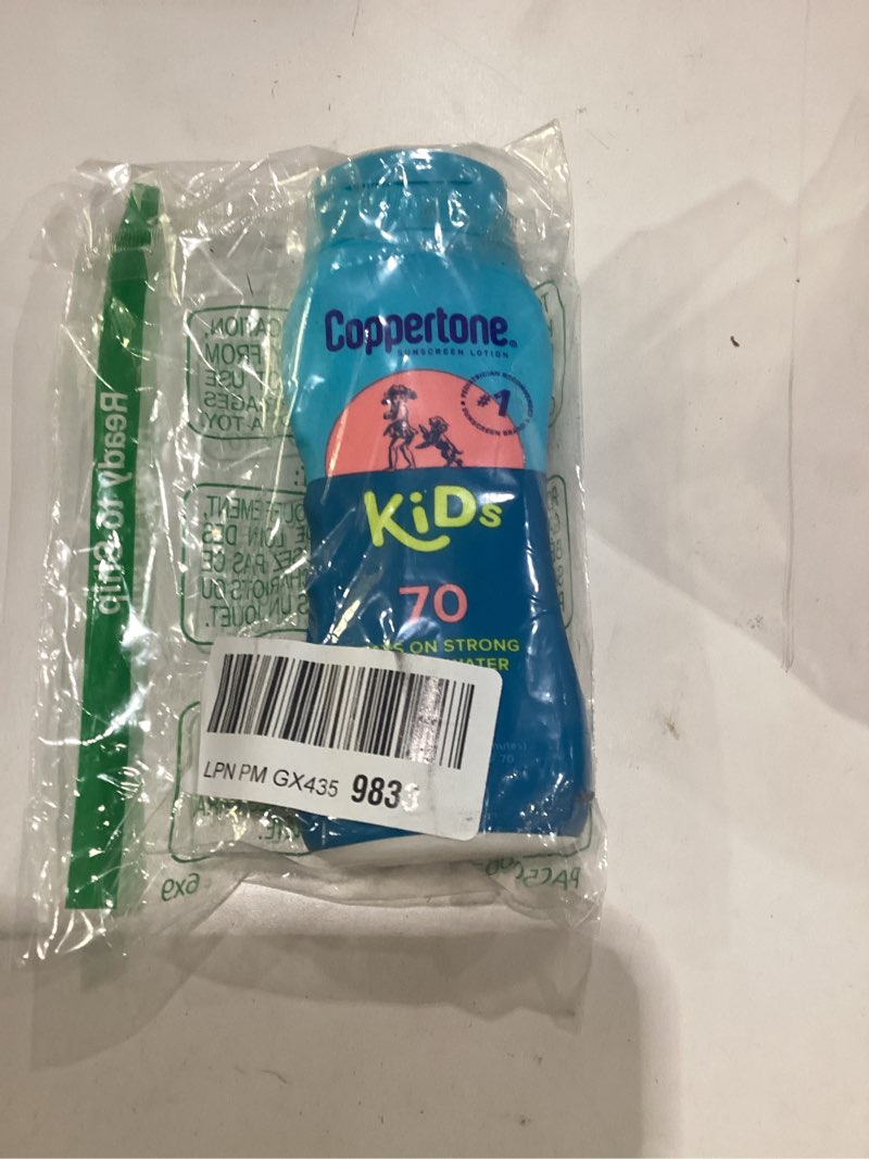 Condition photo showing Good Condition for coppertone kids sunscreen lotion spf 70, water resistant sunscreen for kids, 8 fl oz bottle