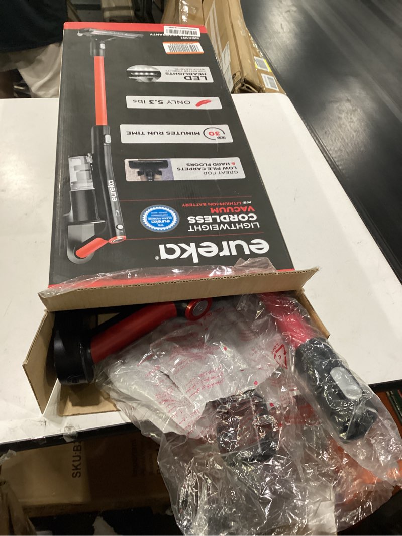 Condition photo showing Good Condition for eureka cordless vacuum cleaner, vacuum cleaner for home rechargeable, lightweight stick vacuum for hardwood and pet hair,rose red, nec101 rose red nec101