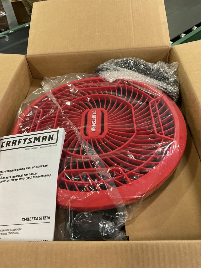 Condition photo showing Good Condition for CRAFTZMAN 12in 20 -Volt 3 -Speed High Velocity Indoor Red and black Industrial