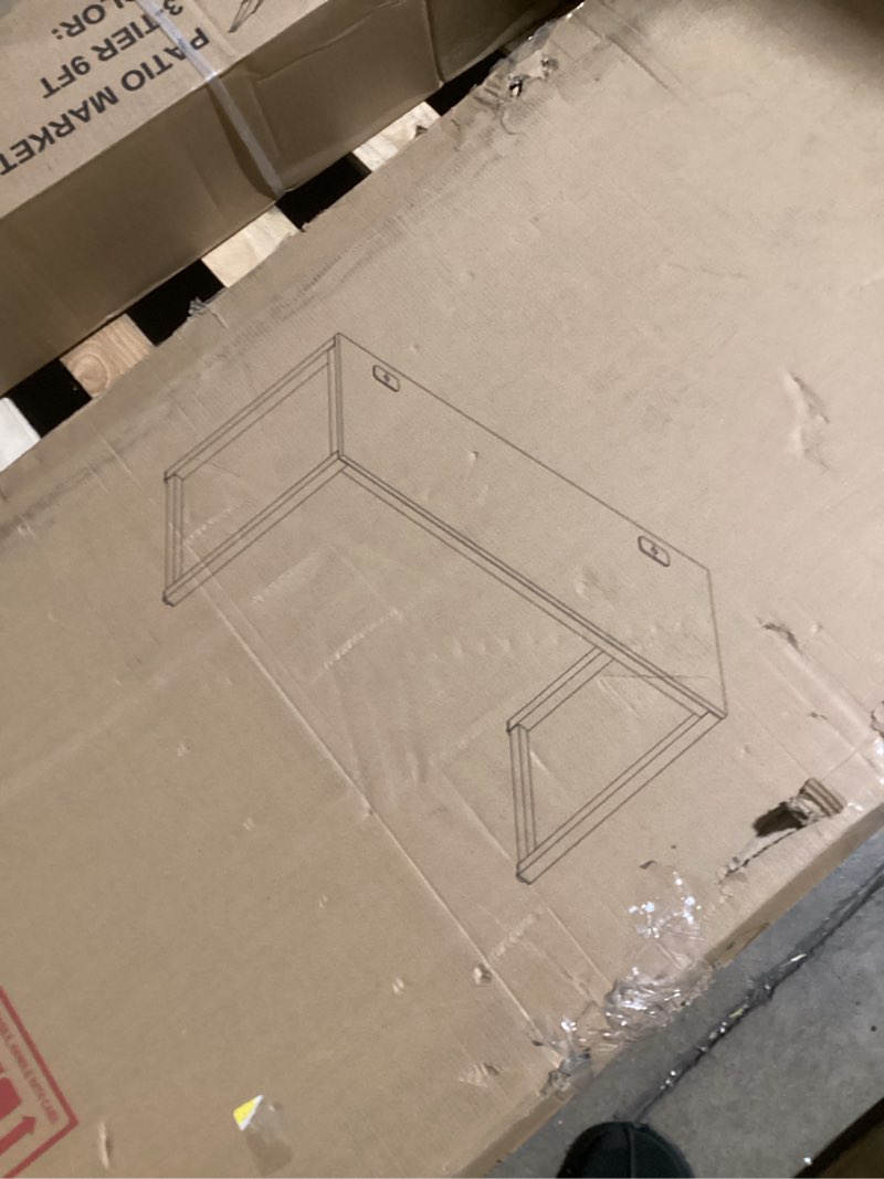 Condition photo showing New/Like New for SHW 55-Inch Commercial-Grade Office Computer Desk, Maple Maple 55-Inch