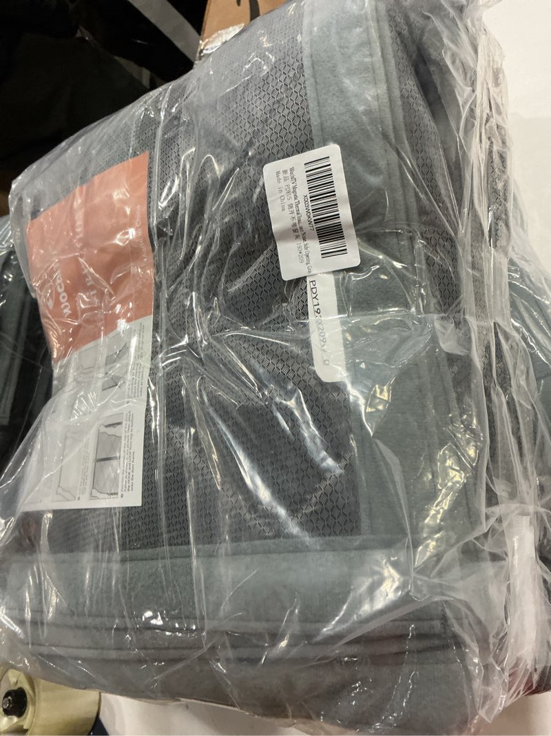 Condition photo showing New/Like New for WochiTV Magnetic Thermal Insulated Door Curtain Fits Door Size 72" x 80", Durable Waterproof Cloth, Polyester Fiber Filling, Weatherproof, Windproof, Reduce Noise, Side Opening, Gray Fits Door Size 72" x 80" Side Open-Gray