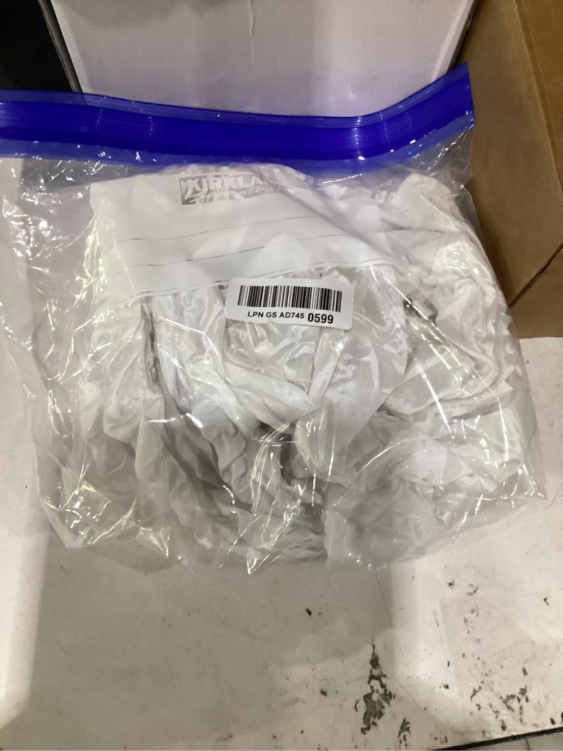 Condition photo showing As Is for royal designs, inc. cord & chain cover 4 ft silk type fabric, chandelier pendant lighting chain & cable management, touch fastener, white - 4 pack 4 pack white