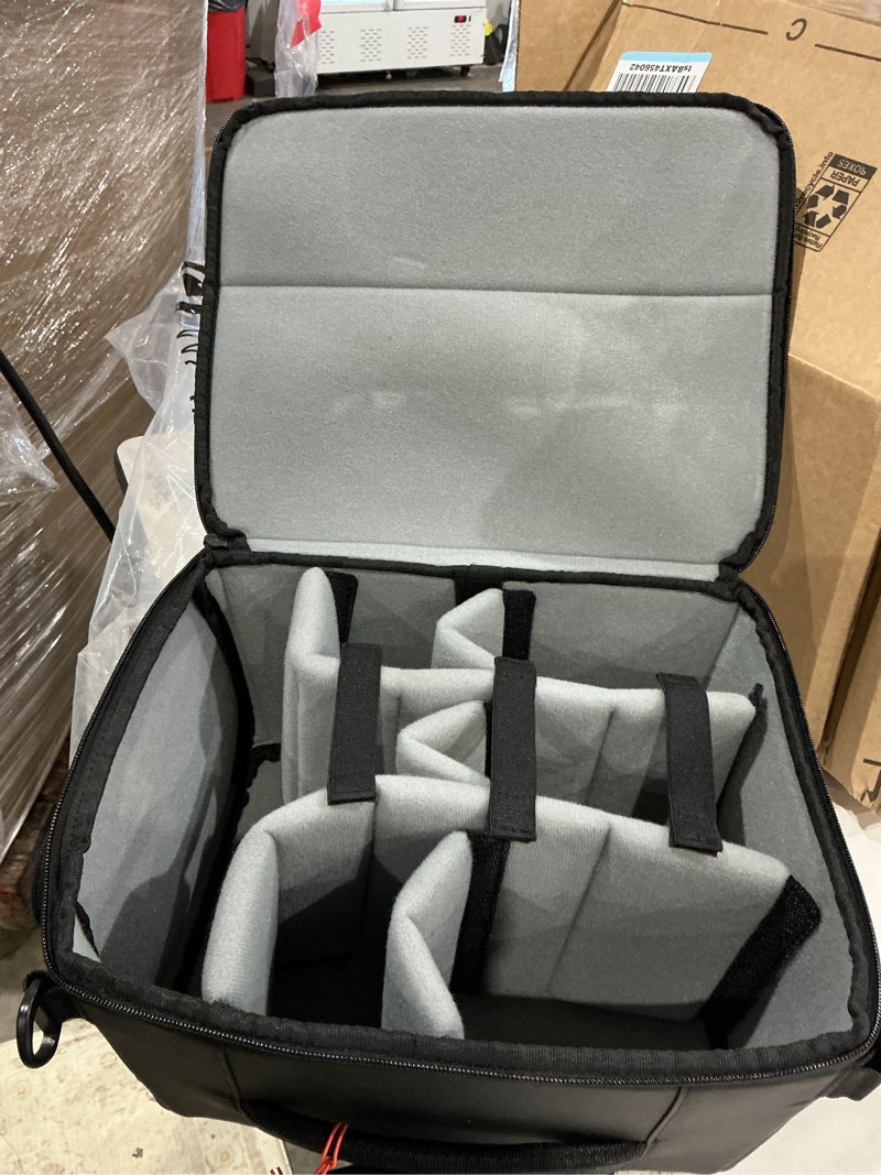 Condition photo showing Good Condition for wandrd all new pro camera cube v2: large camera organizer with soft grey interior, quick side access & modular dividers—fits prvke 21l traveling bag, 2 bodies, zoom lenses, drone & accessories pro v2 black